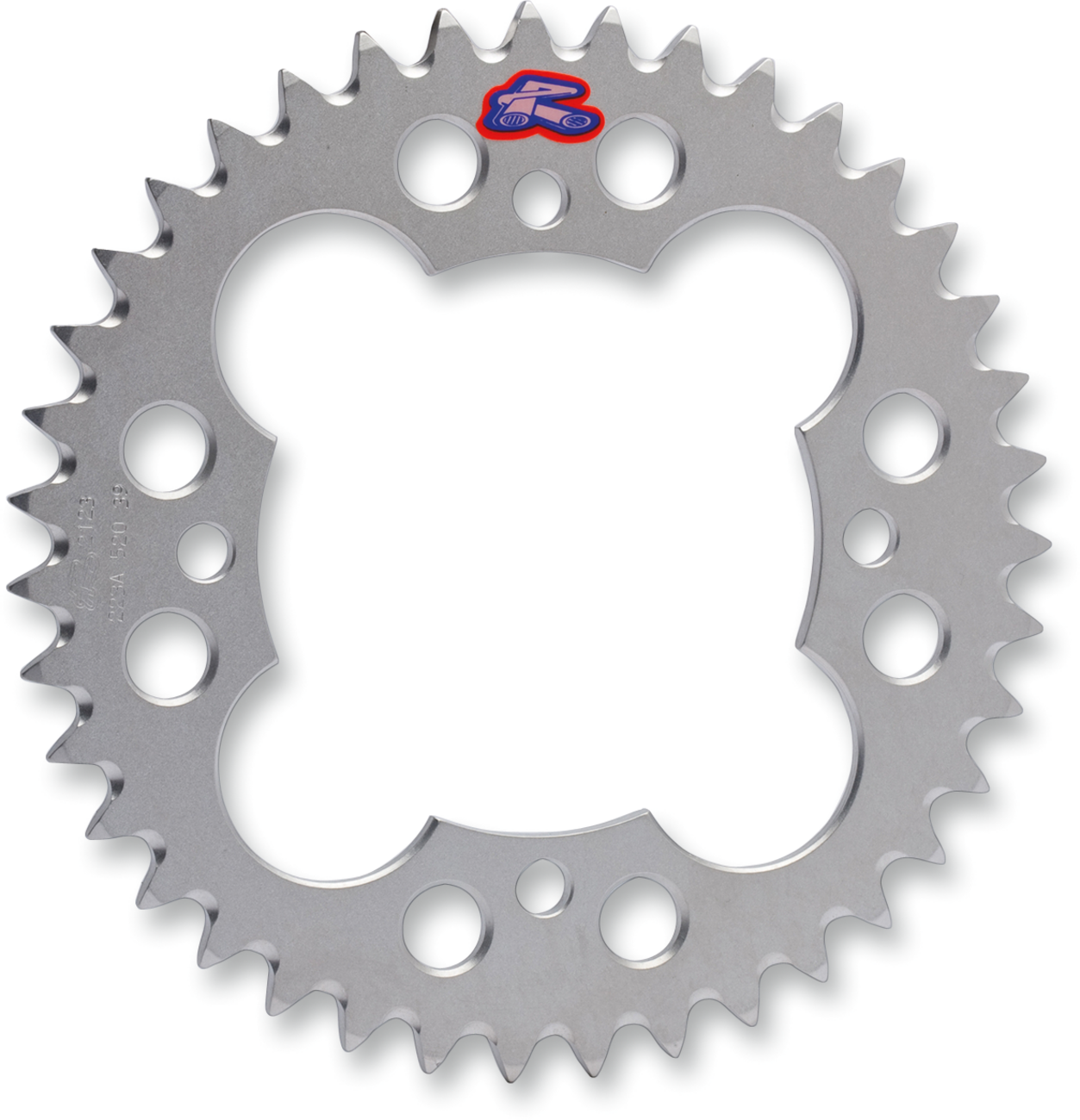 Renthal Rear Sprocket - Aluminum - 37 Tooth - Silver - Honda