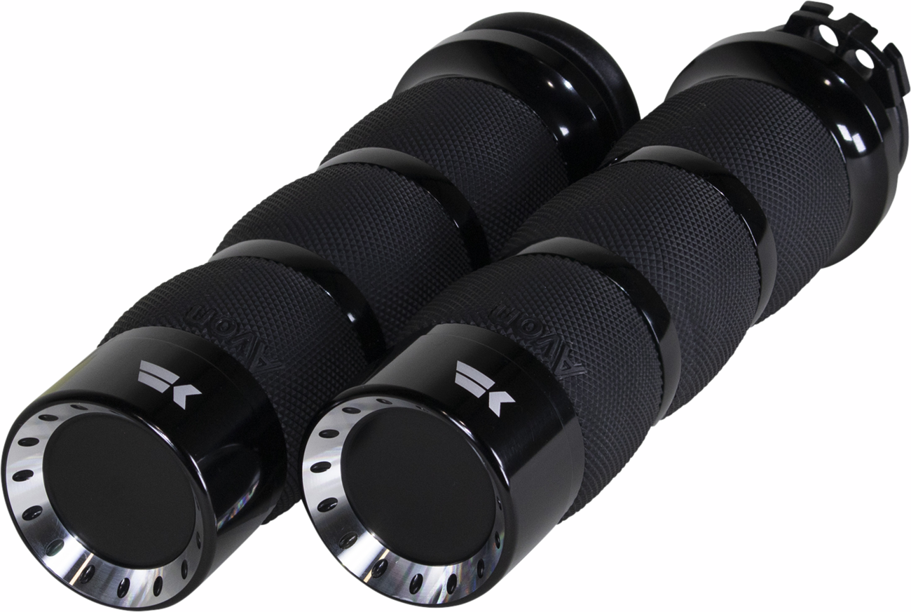 Khrome Werks Turbine Grips - Air Cushion - Cable - Black