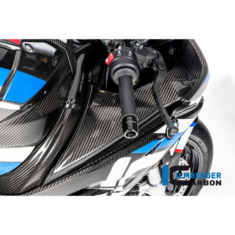 Ilmberger Carbon Fiber Upper Fairing Badge Holder Set for S1000RR 20-25