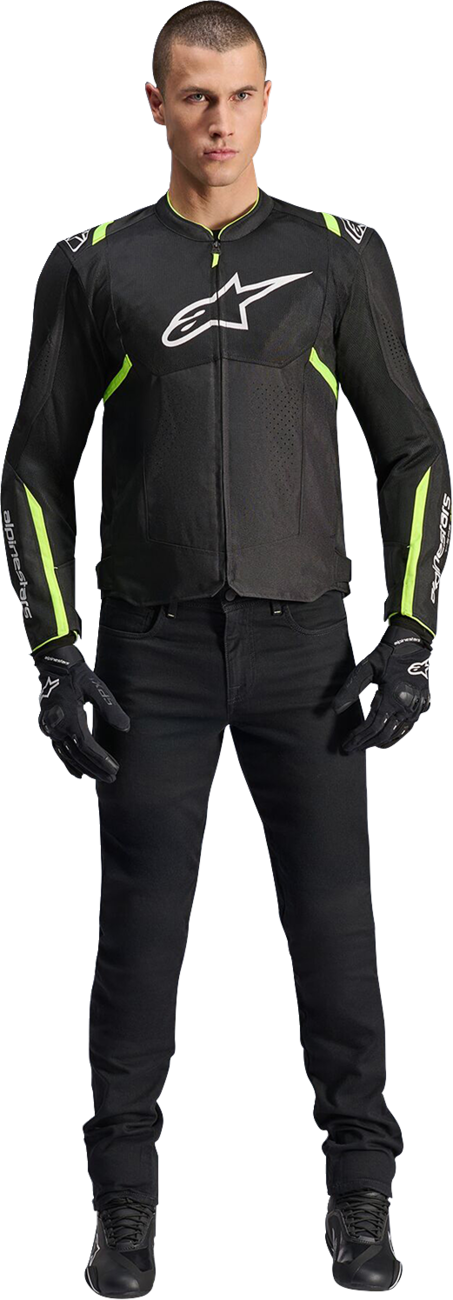 Alpinestars T-SPS Air V2 Jacket - Black/Yellow Fluo - 3XL