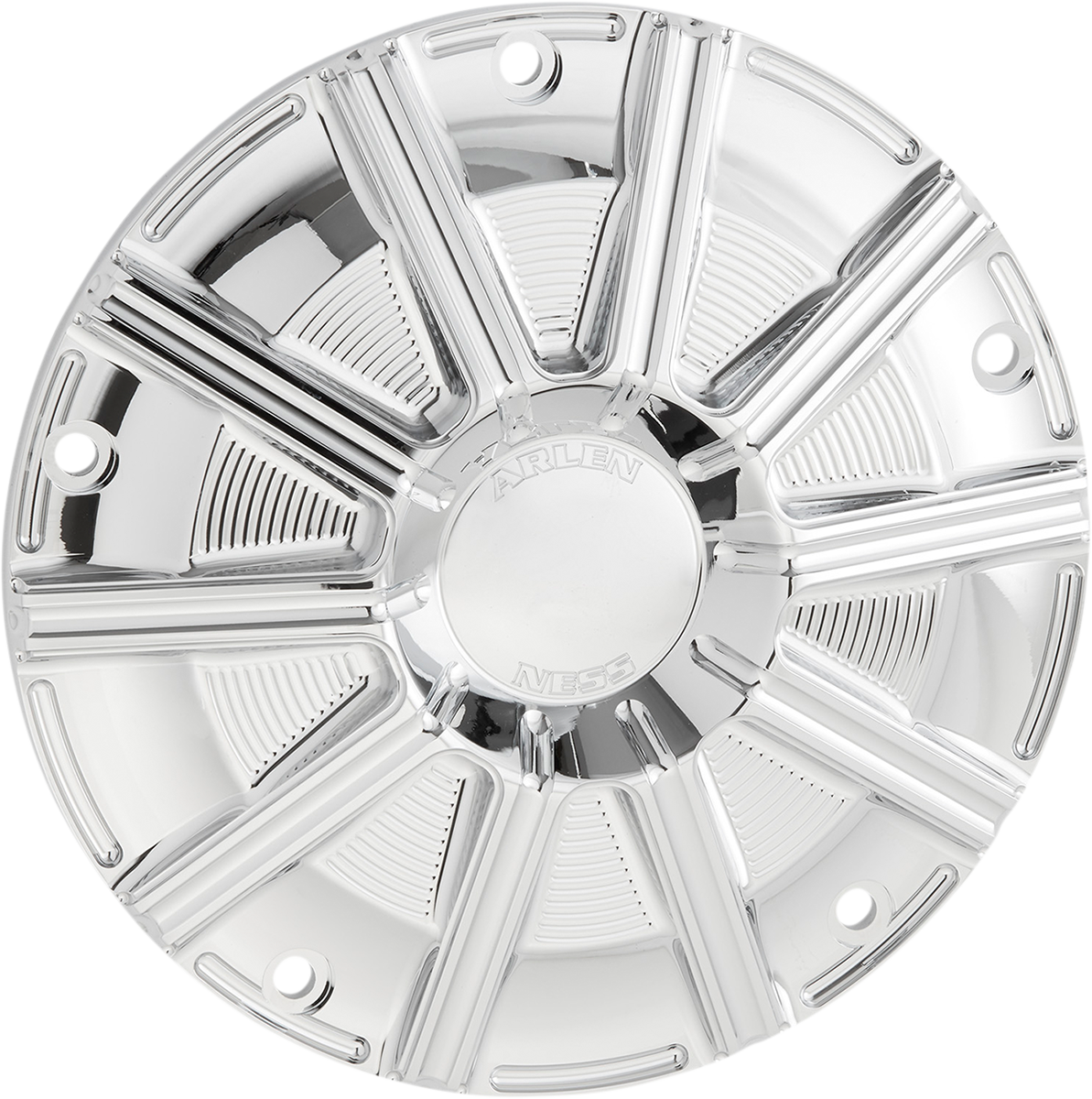 Arlen NESS 10-Gauge Derby Cover - Chrome - Big Twin