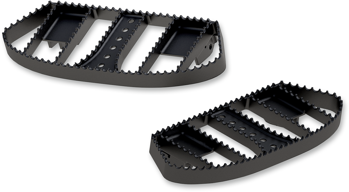 Burly Brand MX Driver Floorboards - Black - FL