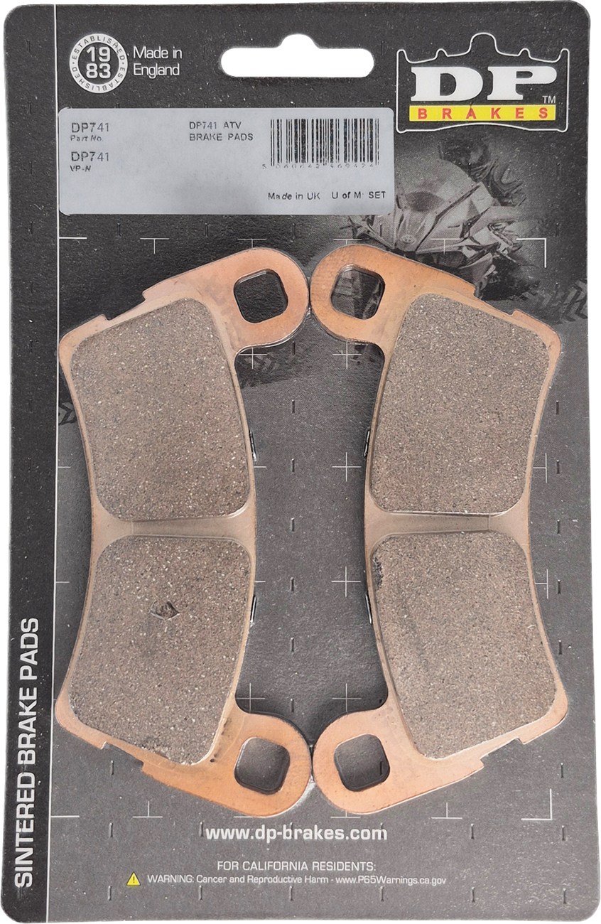 DP Brakes Sintered Brake Pads - Polaris XD1500 - Rear
