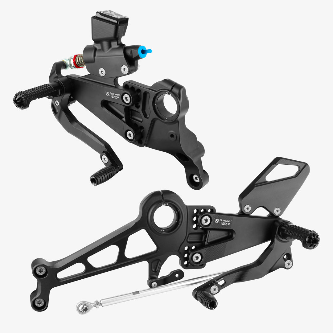 Bonamici Racing Adjustable Rearsets ”pista Evo Plus”- Ducati Panigale V4 - V4s- V4R (2018/2026)