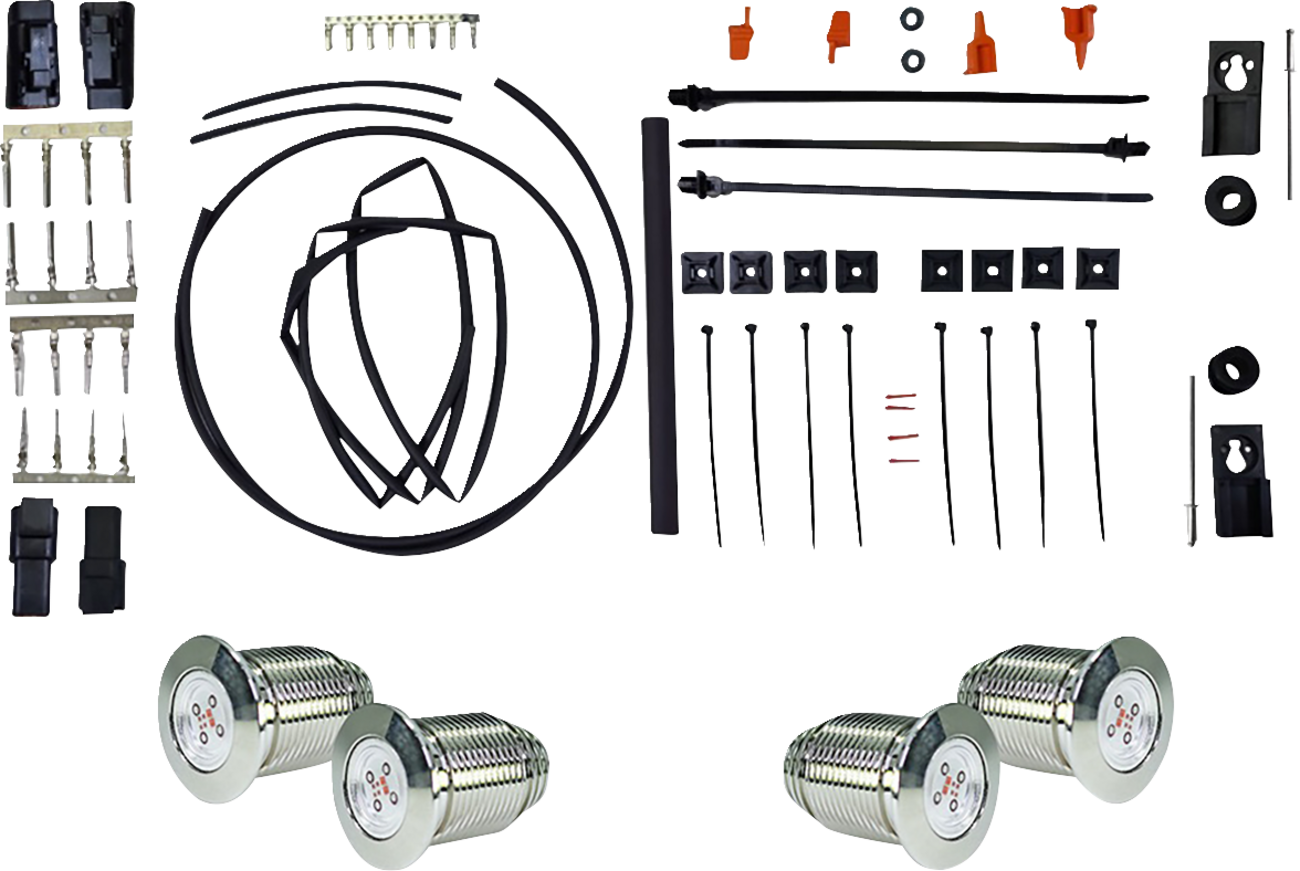 Paul Yaffe Bagger Nation Bag Bolts Taillight Kit With Thunder Bolts
