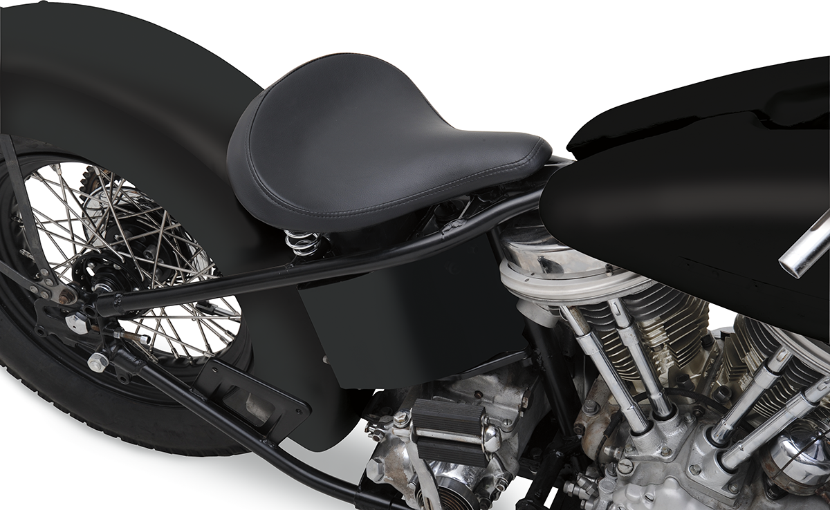 Drag Specialties Seats Seat - Spring Solo - Large - Black Vinyl - Smooth