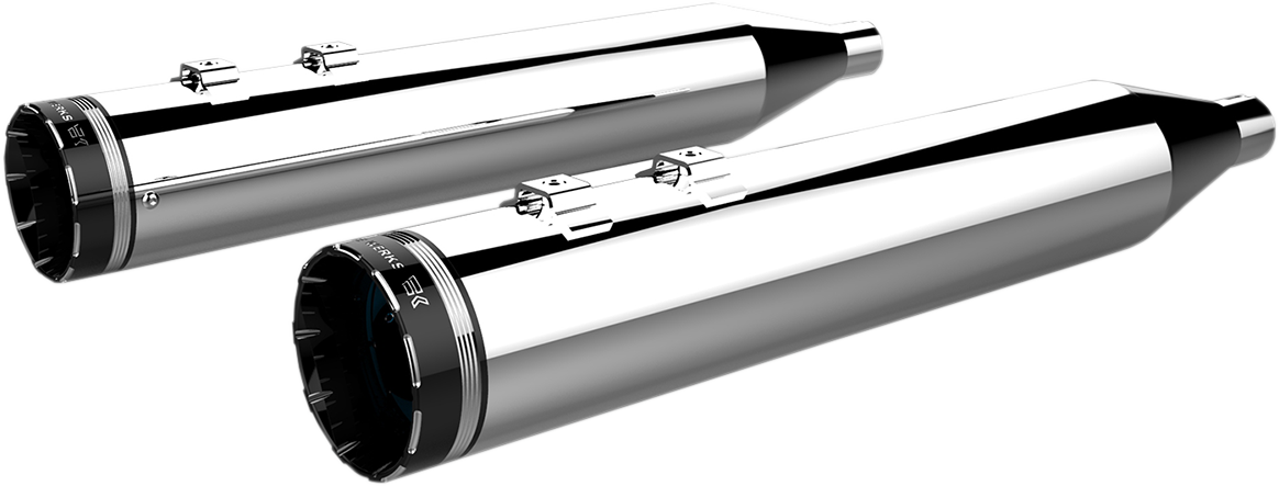 Khrome Werks 4-1/2" HP-Plus® Slip-On Mufflers - Chrome With Tracer Tip