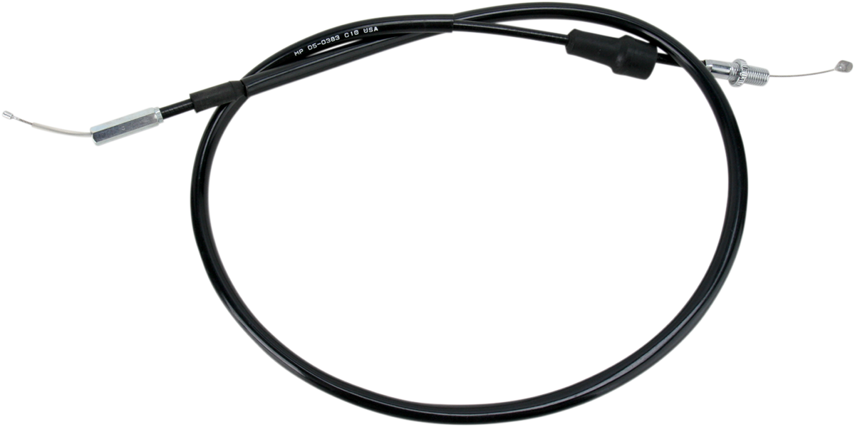 Motion Pro Black Vinyl Throttle Cable - Pull - +2" - '09-'24 YFZ450