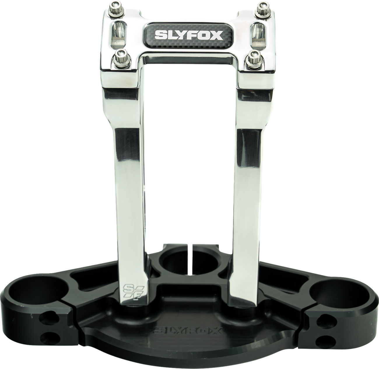 Slyfox Handlebar Riser Kit - Straight - 1" Clamping - 8" Rise - Raw