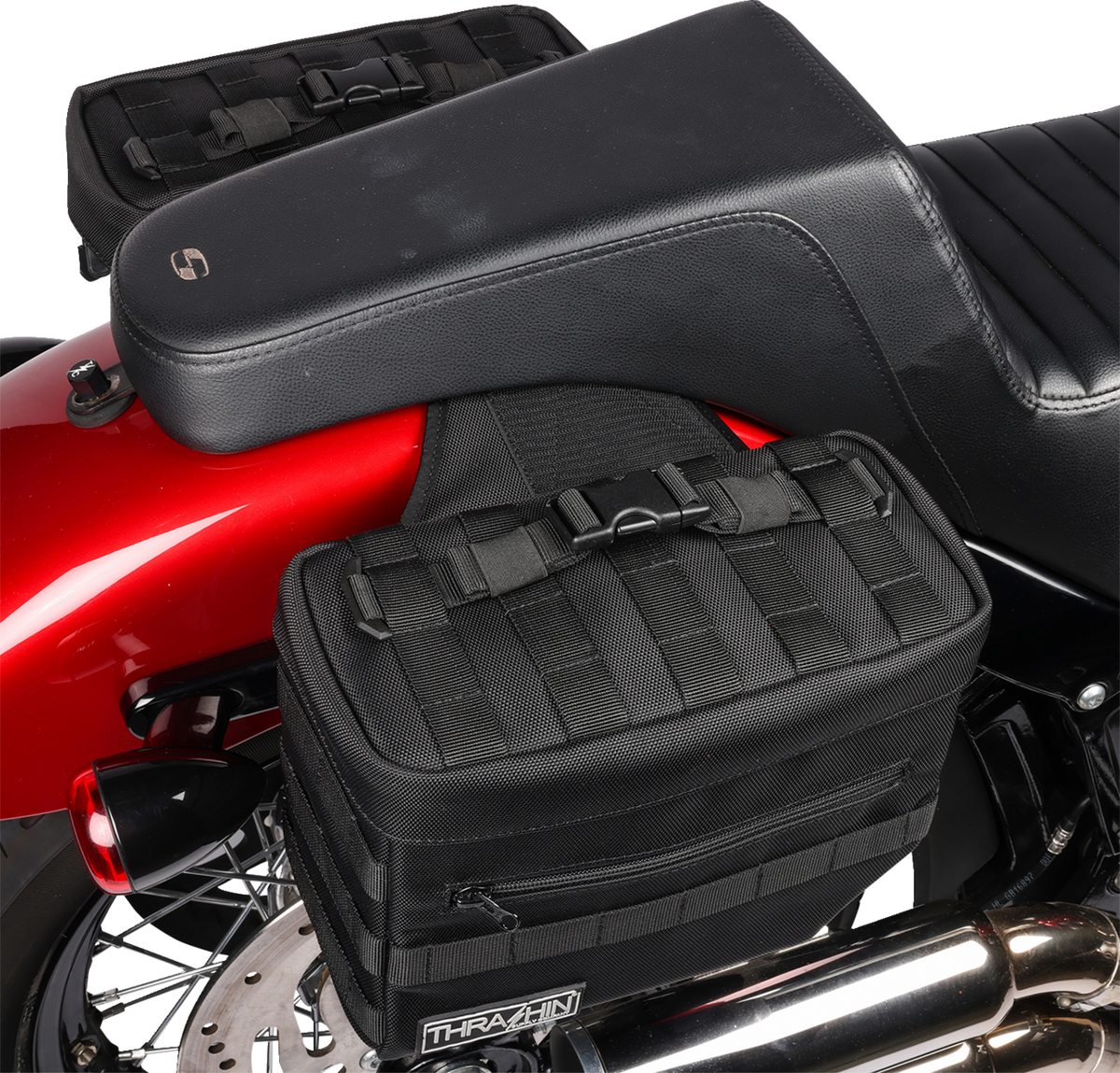 Thrashin Supply CO. Essential Saddlebags - Black