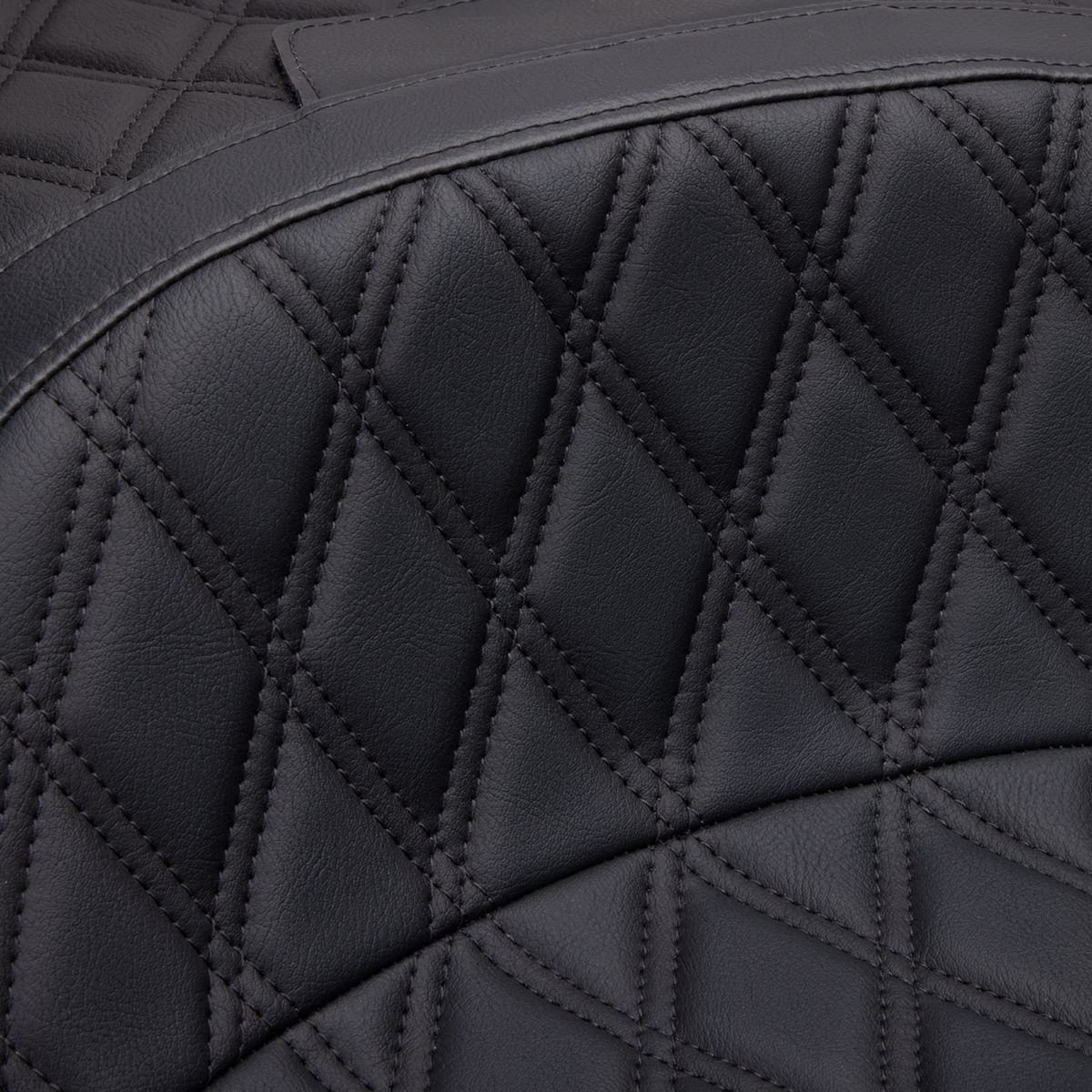 Drag Specialties Seats Freedom Seat - Vinyl - Double Diamond Black Stitch - FLH '97-'07