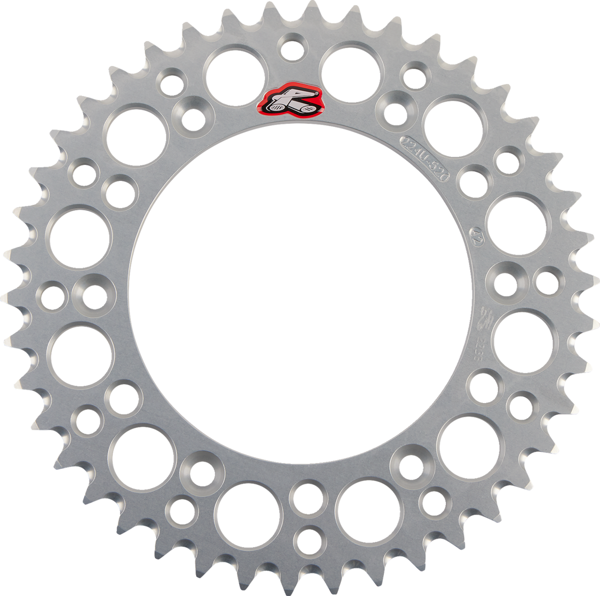 Renthal Rear Sprocket - Aluminum - 42 Tooth - Silver