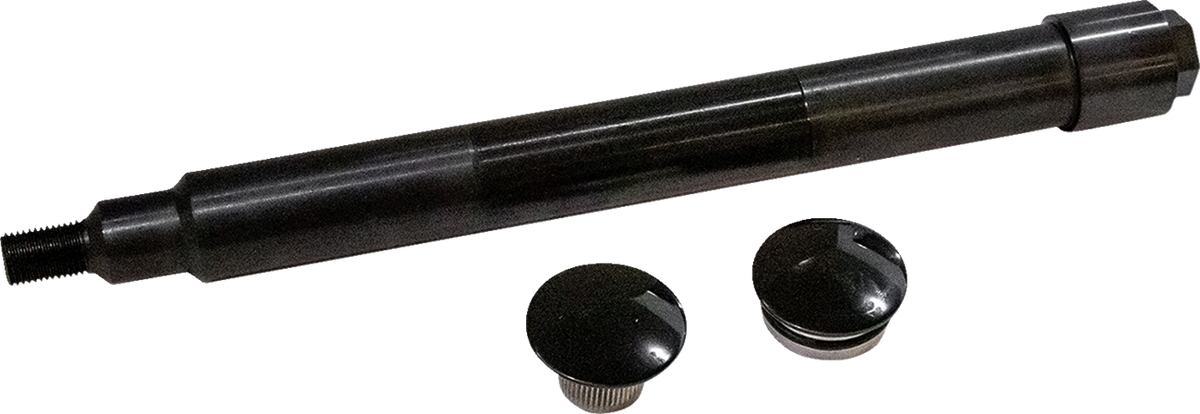 Klock Werks Axle Kit - Flush Mount - Front - Black W/Black End Caps