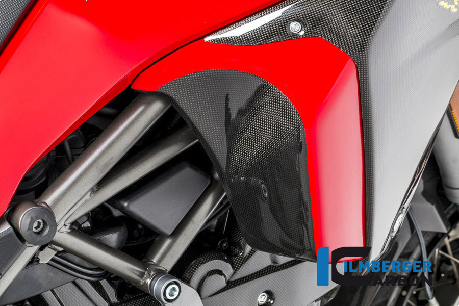 Ilmberger Carbon Inner Side Fairing Rightside Ducati MTS 1200 2016 Enduro - Gloss