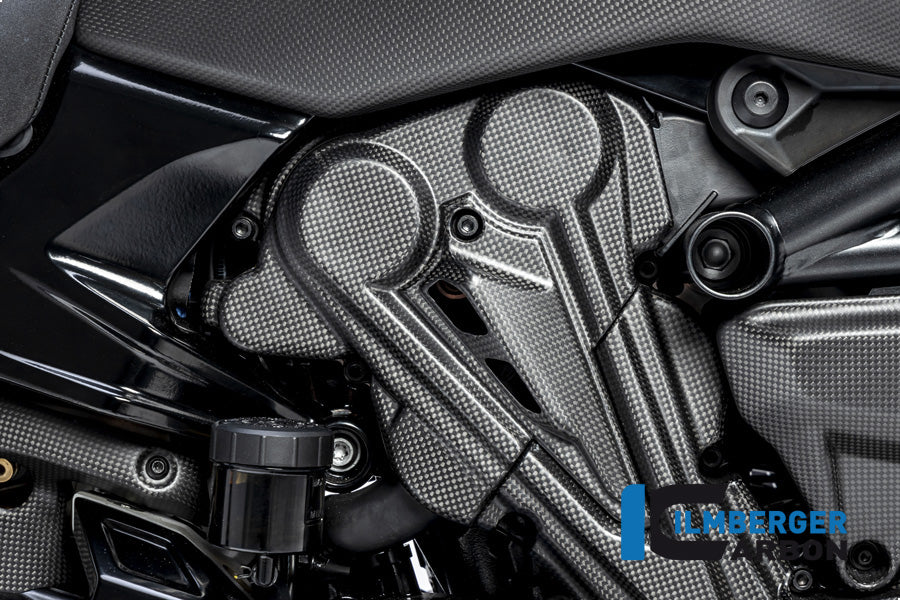 Ilmberger Carbon Cambelt Cover Vertical Cylinder Ducati Diavel 1260 - Matte