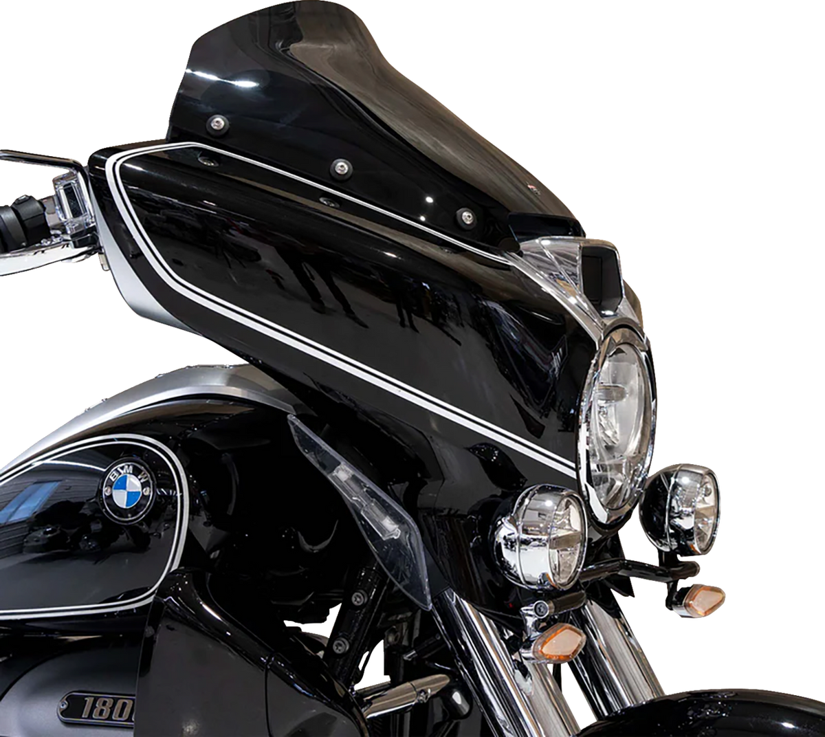 Klock Werks Flare® Windshield - 14-1/2" - Dark Smoke - '22-'24 R18