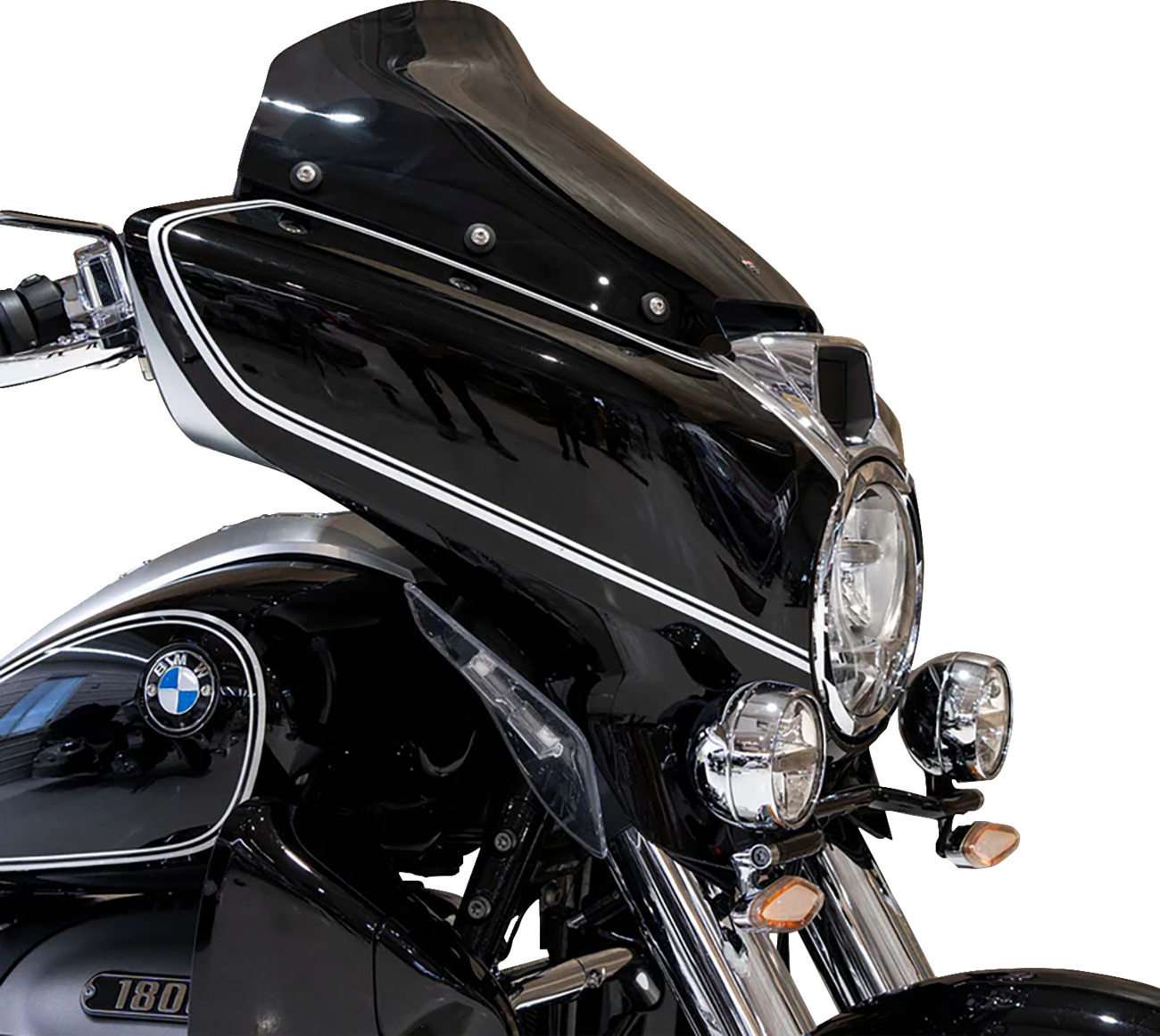 Klock Werks Flare® Windshield - 14-1/2" - Dark Smoke - '22-'24 R18