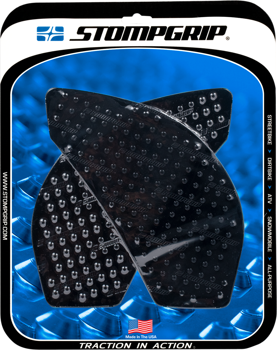 StompGrip Tank Grips - Volcano - Black - Kawasaki - Ninja '12-'16