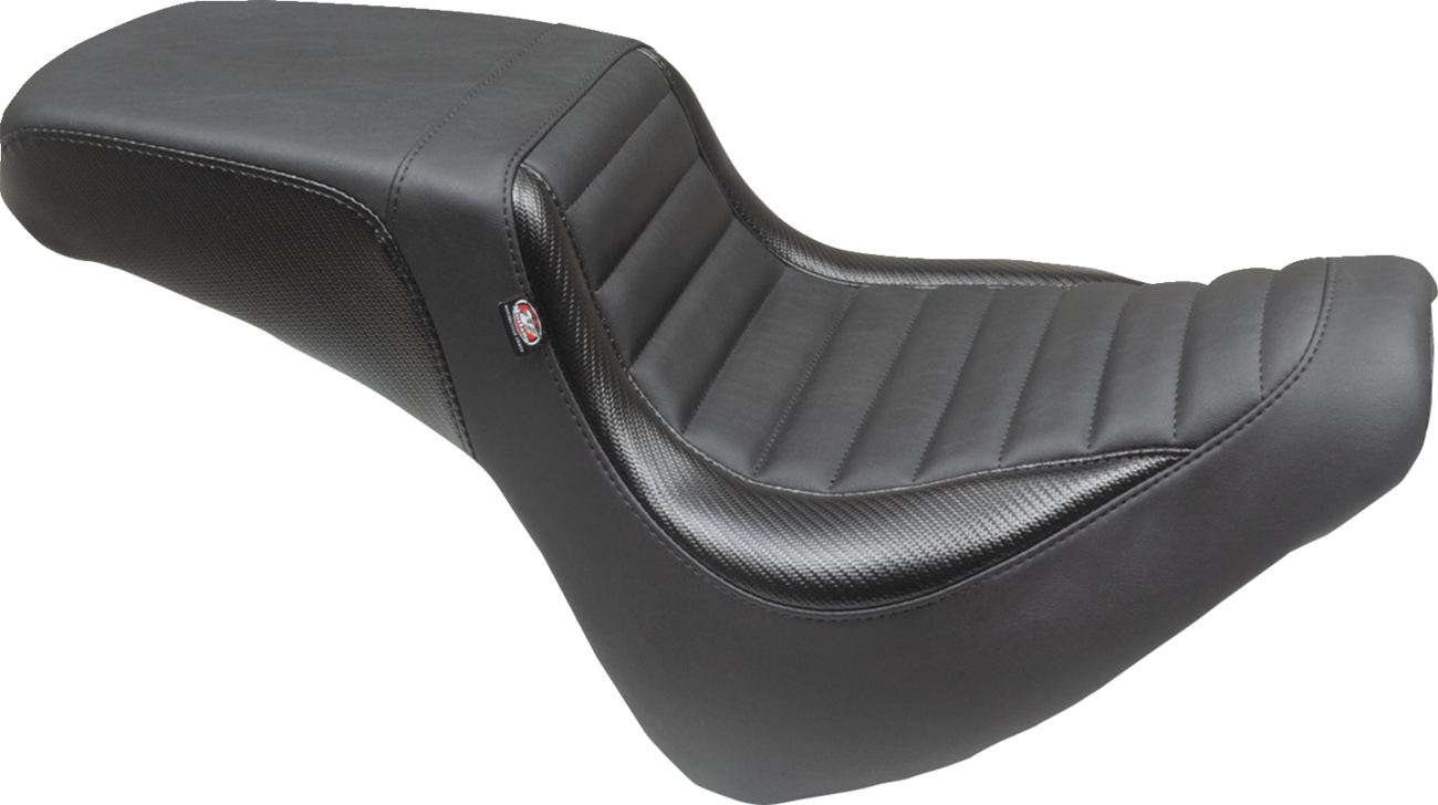 Mustang Squareback Seat - Black - Tuck-N-Roll - Fat Bob '18-'23