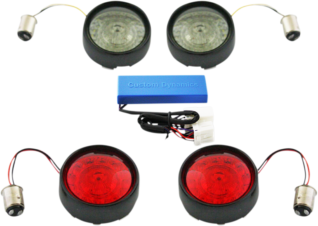 Custom Dynamics Full Bullet Turn Signal Conversion Kit - Black