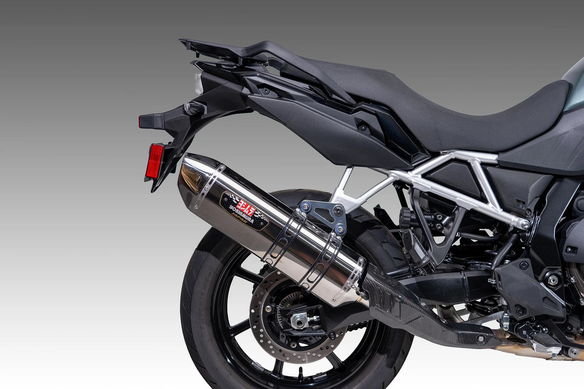 Yoshimura V-Strom 800 23-26 R-77j Stainless Slip-On Exhaust, W/ Stainless Muffler