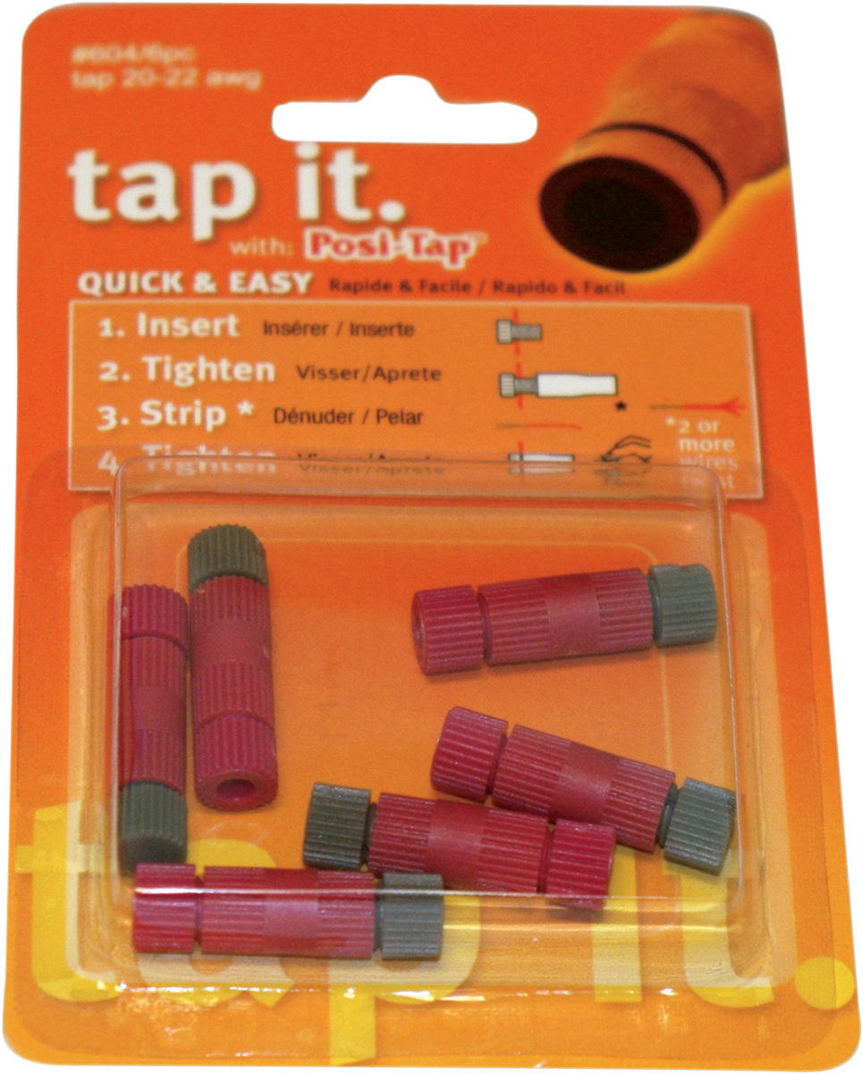 Custom Dynamics Posi-Lock Wire Connectors 20-22 Gauge - 6PK