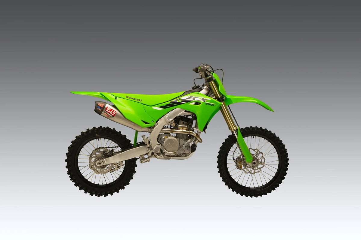 Yoshimura KX250/X 25-26 RS-12 Stainless Full Exhaust, W/ Stainless Muffler
