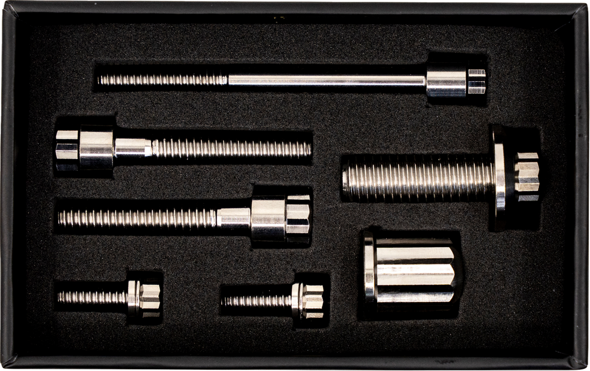 Trask Bitchin' Bolts Hardware Kit - Titanium - M8 - Coil And Horn