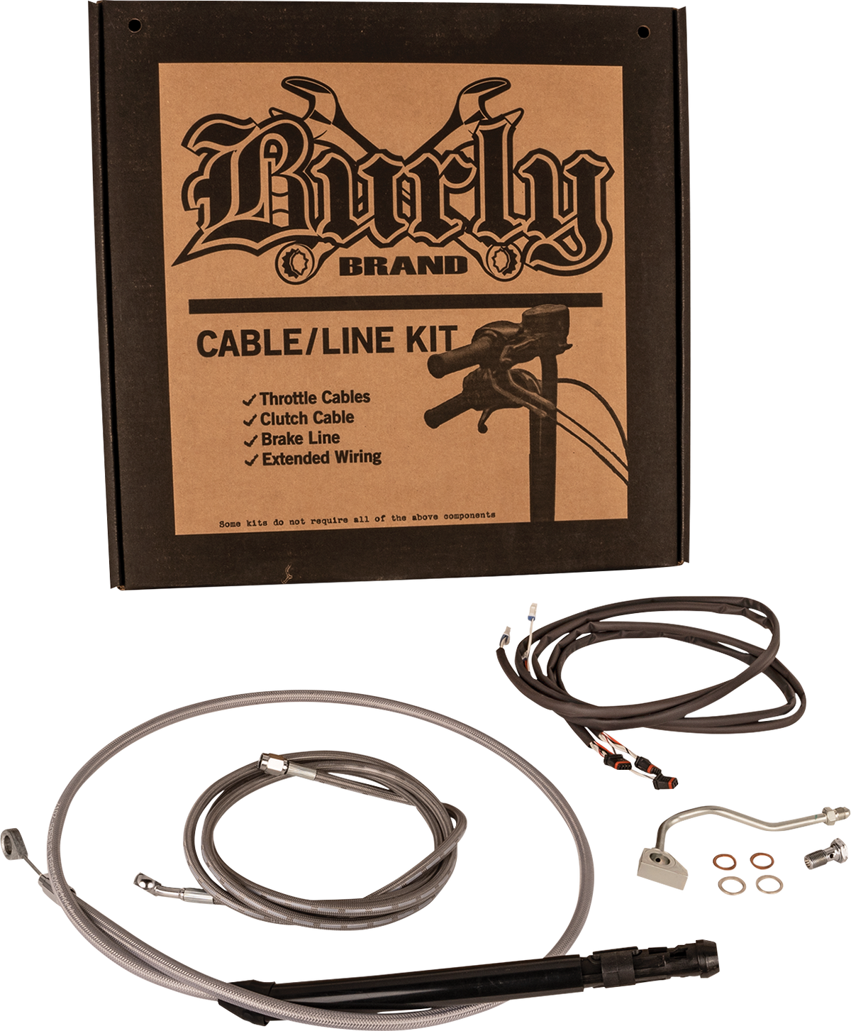 Burly Brand Touring Model Control Kit - Bagger - 15" - Stainless Steel