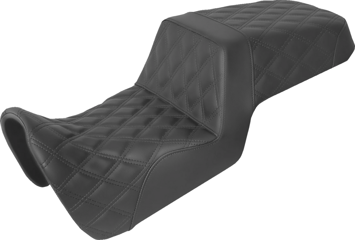 Saddlemen Step-Up Seat - Full Lattice Stitch - Black - Pan America '21-'24