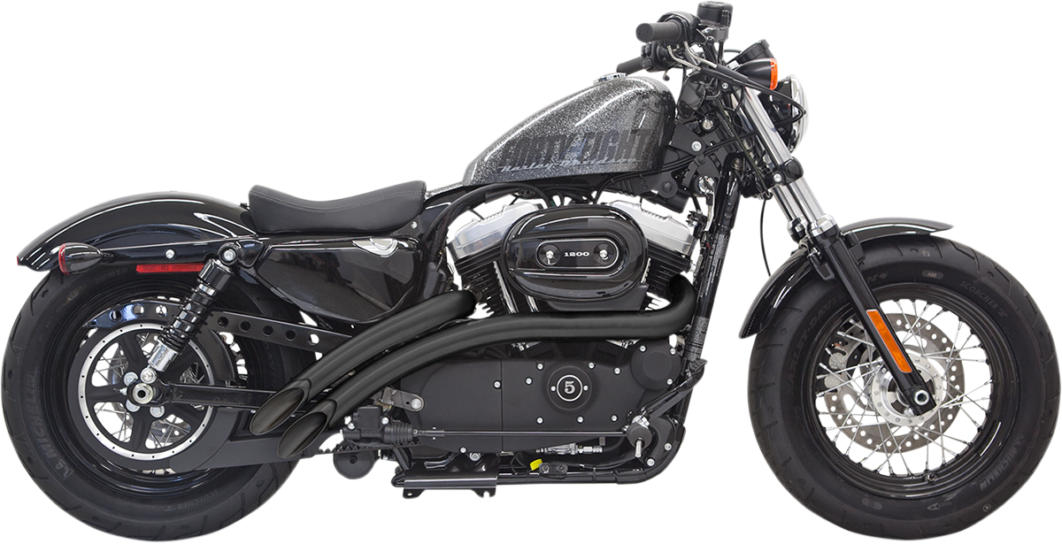 Bassani Xhaust Radial Sweepers Exhaust System - Black - XL