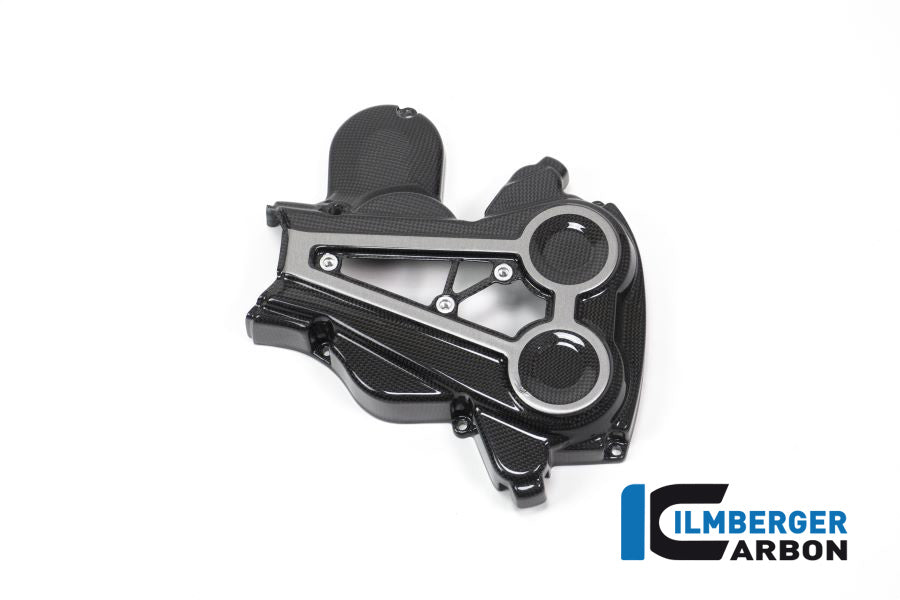 Ilmberger Carbon Cam Belt Covers With Chrome Decal Ducati XDiavel 2016 - Gloss