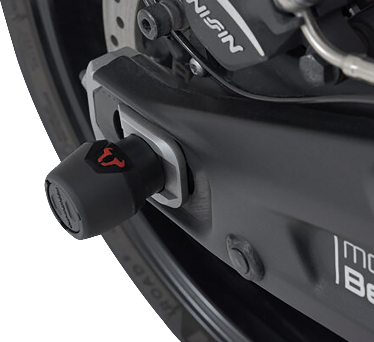 SW-Motech Axle Sliders - Rear - Set - Triumph 660