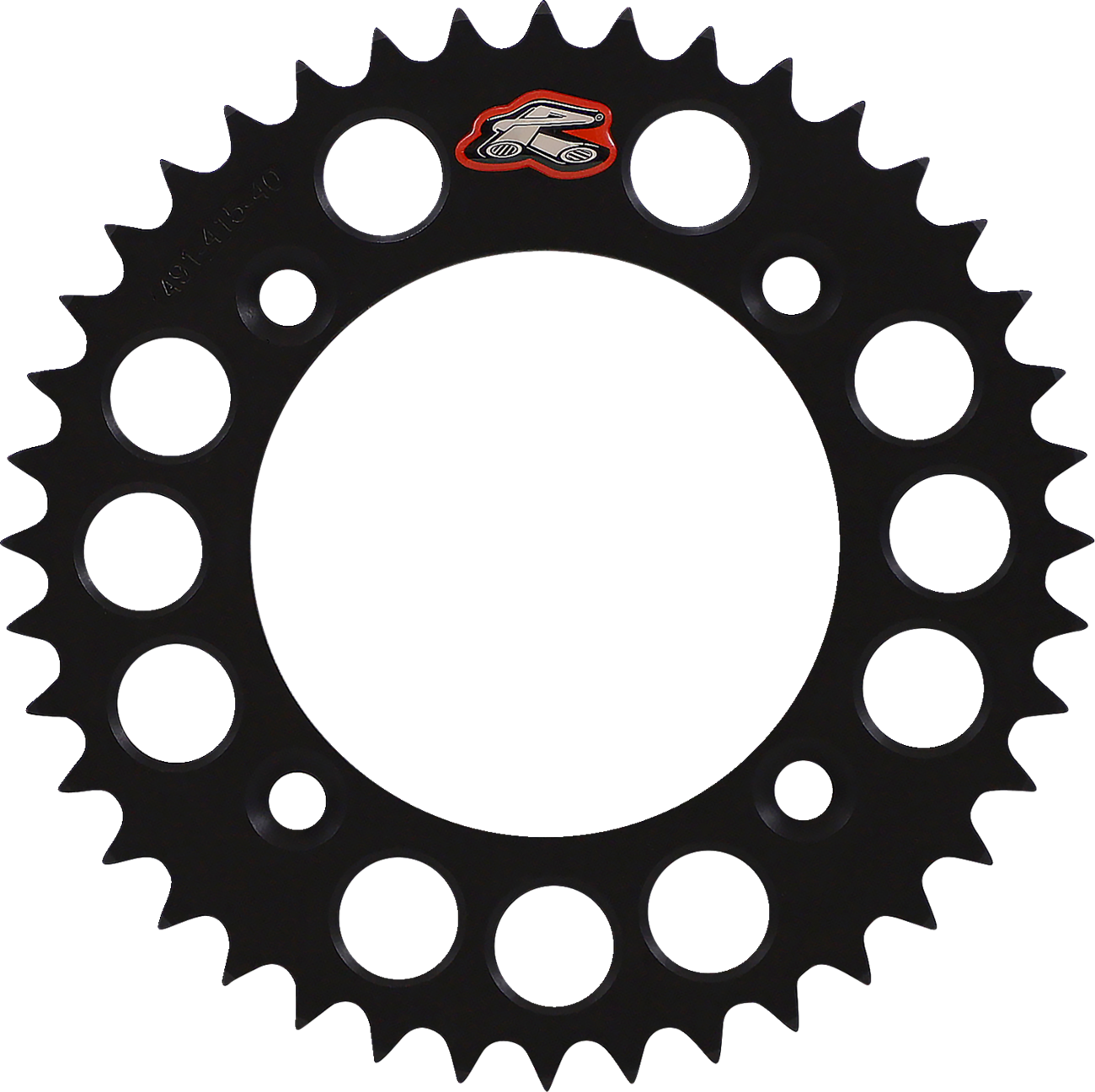 Renthal Rear Sprocket - Aluminum - 40 Tooth - Black - Gas Gas/Husqvarna/KTM