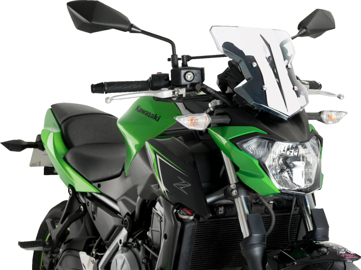 PUIG HI-Tech Parts Flanker Windshield - 12-3/4" - Clear - Kawasaki
