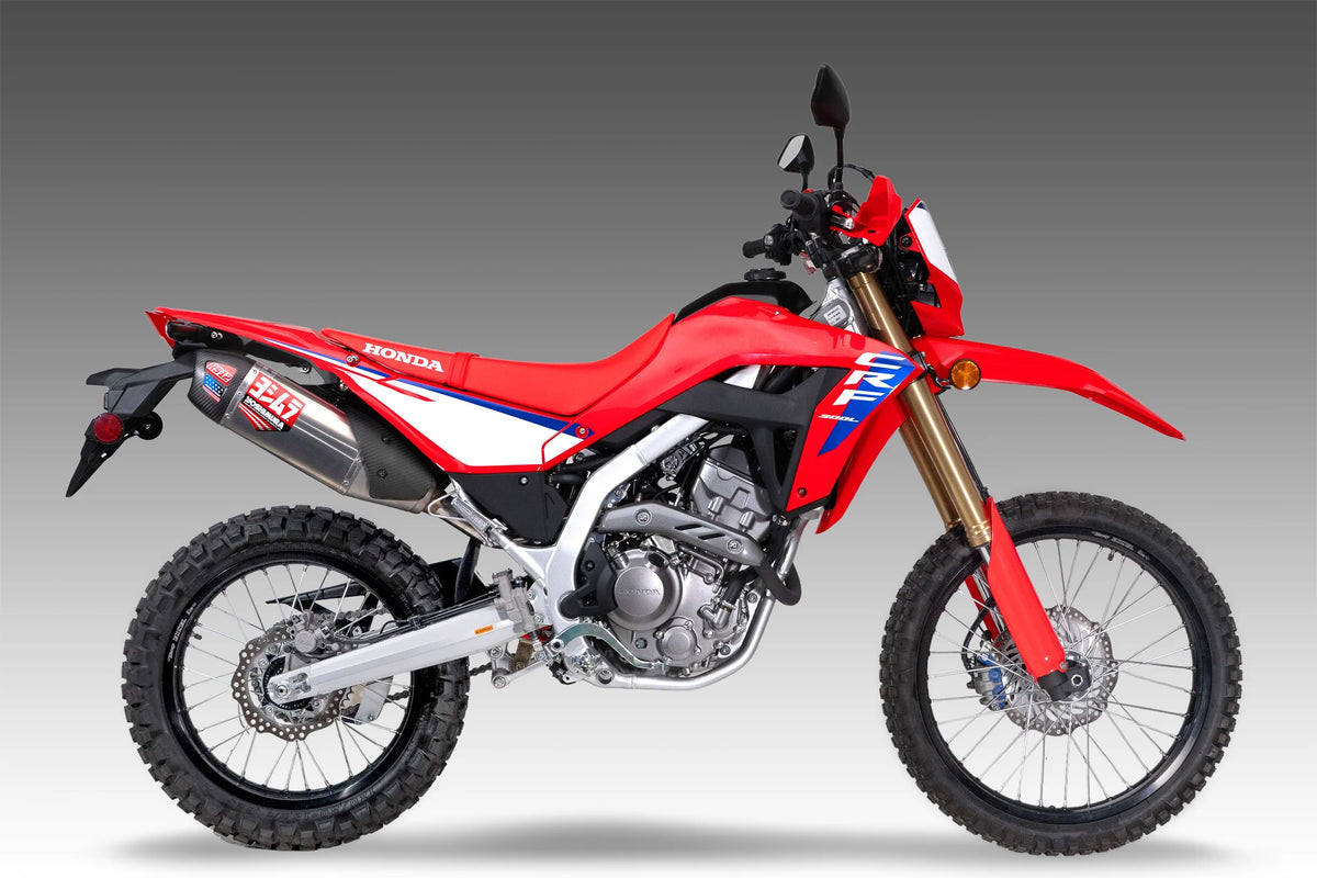 Yoshimura CRF300L/Rally 21-26 Race RS-12 Stainless Slip-On Exhaust, W/ Stainless Muffler