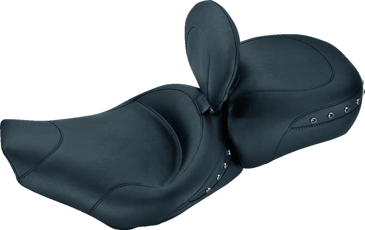 Mustang Wide Rear Seat - Studded - Black - FL '97-'25