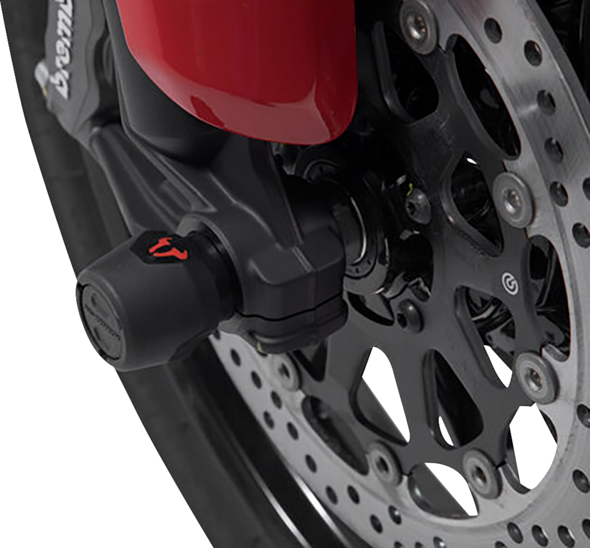 SW-Motech Axle Sliders - Front - Set - Ducati