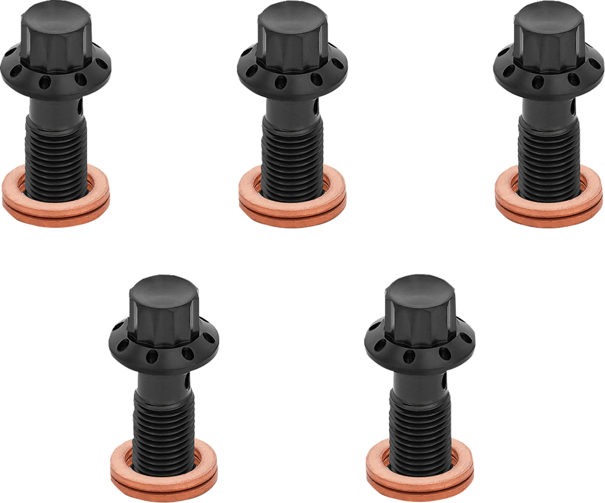 Arlen NESS Banjo Bolt 5-Pack - M10x1.0 - Black
