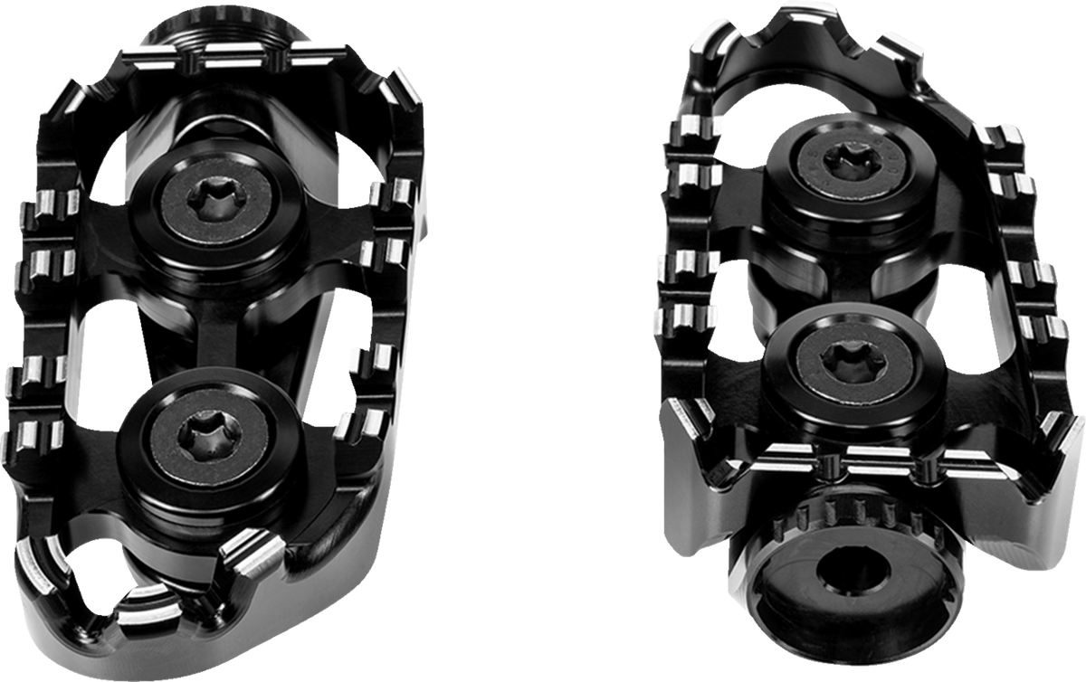 Gilles Tooling Tech-X Enduro Foot Pegs - Driver - Black