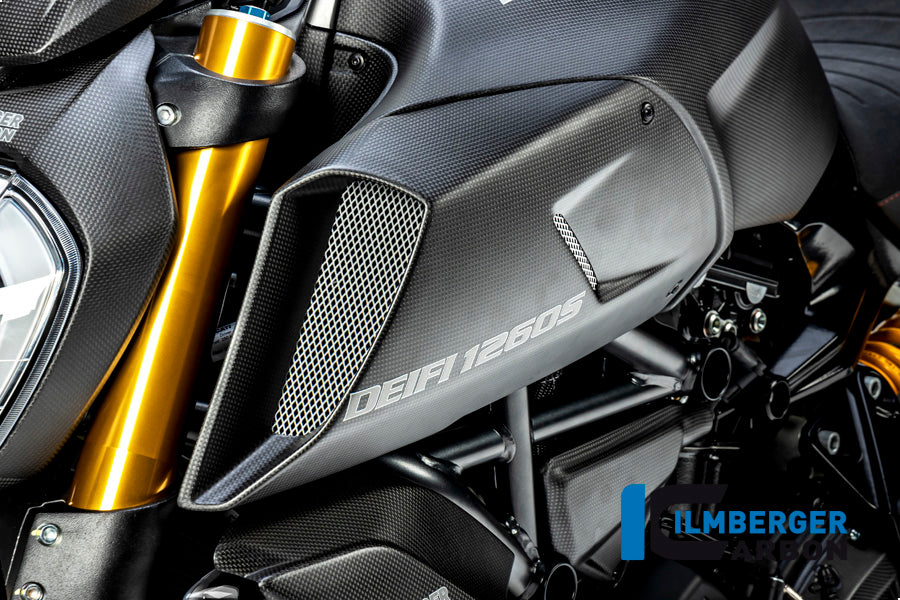 Ilmberger Carbon Air Tube Cover Left Side Ducati Diavel 1260
