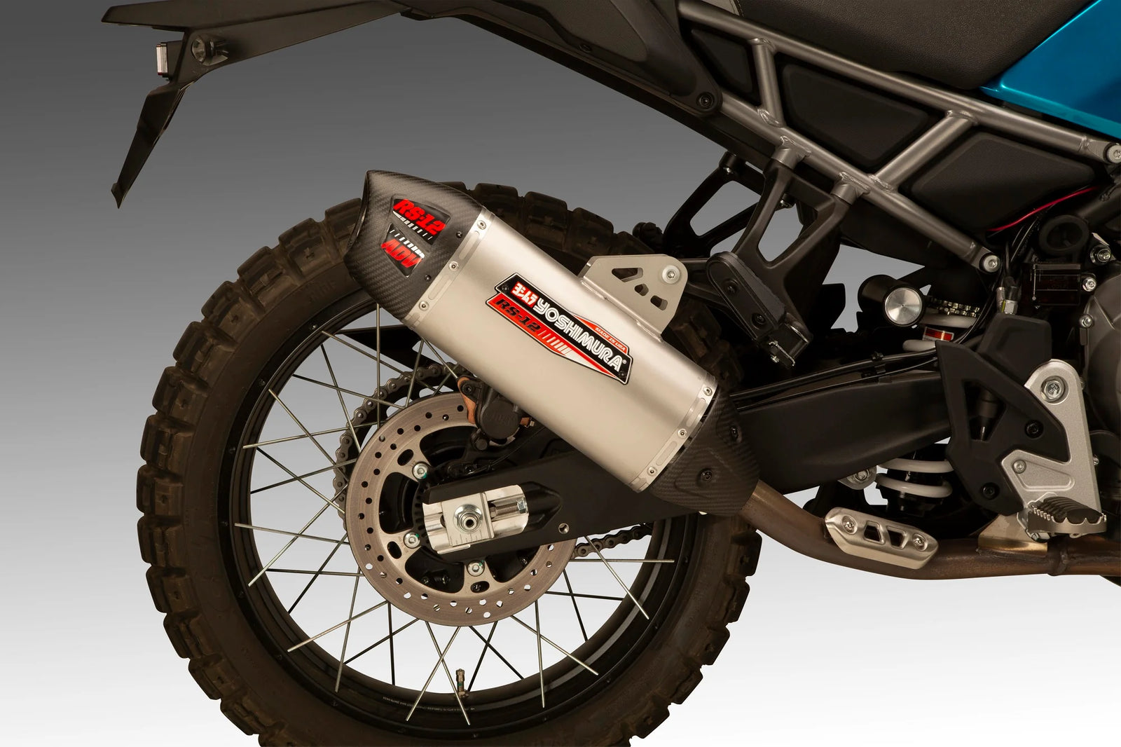 Yoshimura IBEX / MT 450 25-26 RS-12 ADV Stainless Slip-On Exhaust W/ Stainless Muffler