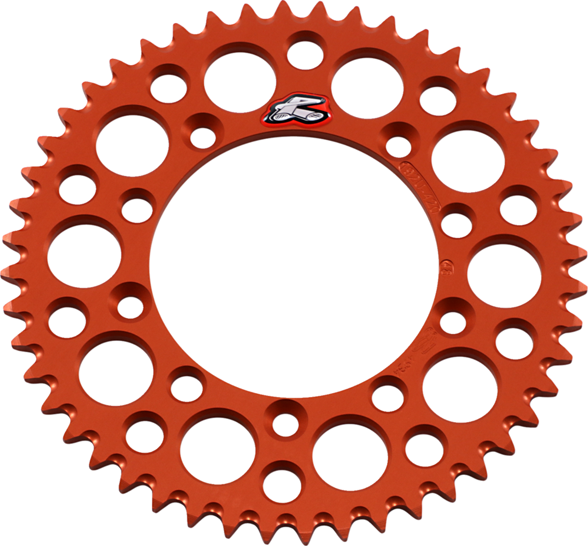 Renthal Rear Sprocket - Aluminum - 48 Tooth - Orange - Gas Gas/Husqvarna/KTM