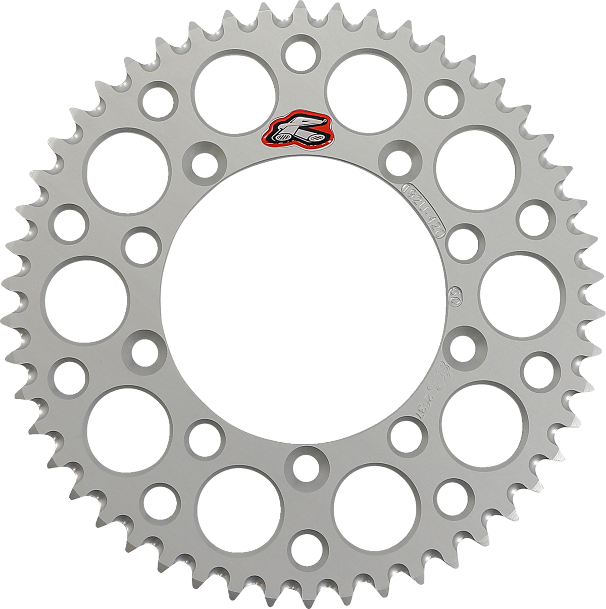 Renthal Rear Sprocket - Aluminum - 50 Tooth - Silver - Gas Gas/Husqvarna/KTM