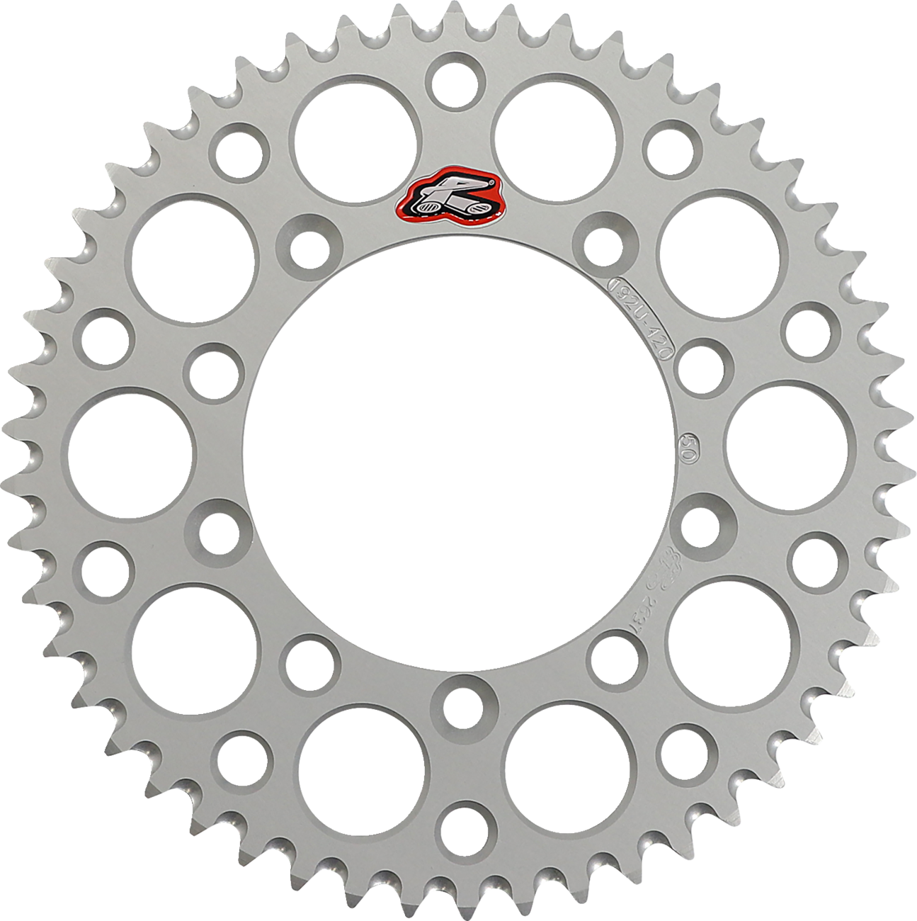 Renthal Rear Sprocket - Aluminum - 50 Tooth - Silver - Gas Gas/Husqvarna/KTM