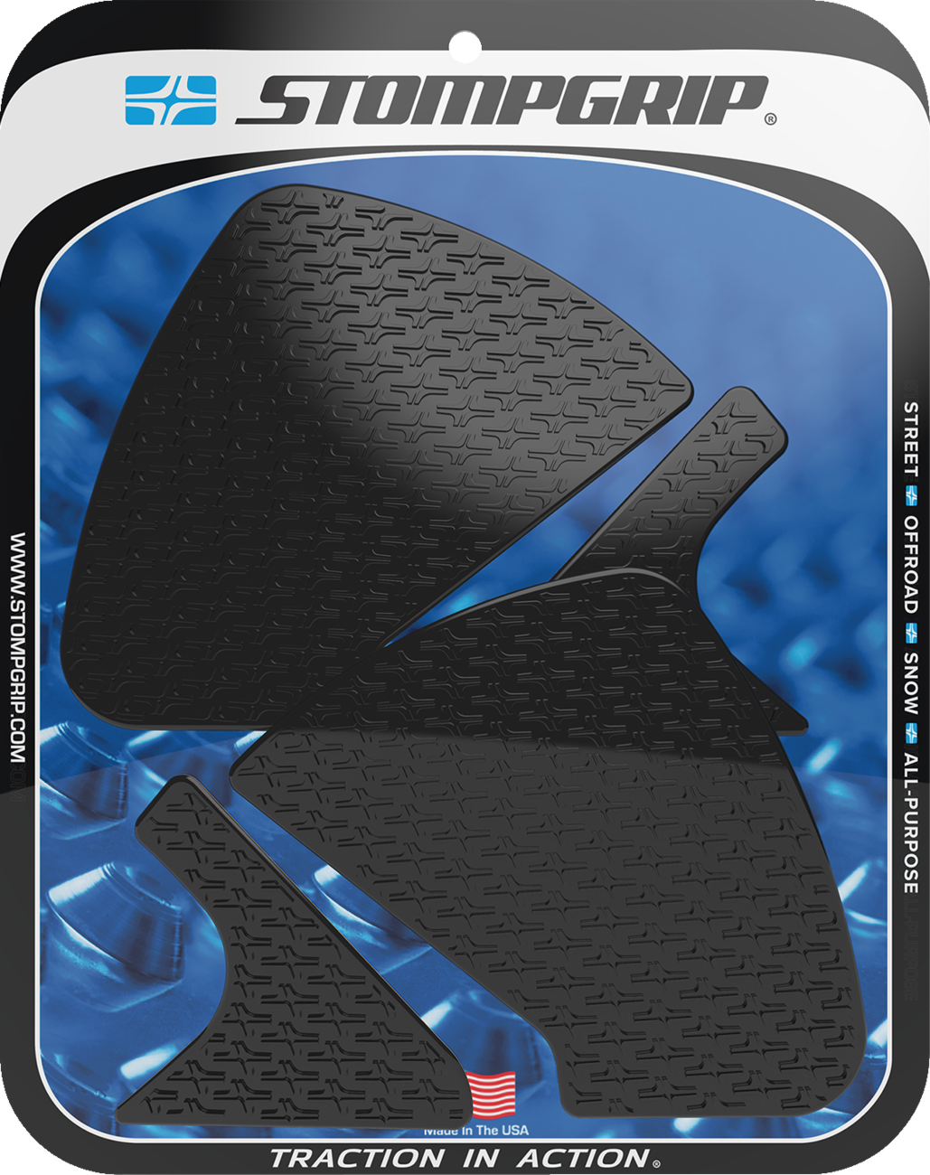 StompGrip Tank Grips - Icon - Black - Ducati - Monster '21-'25
