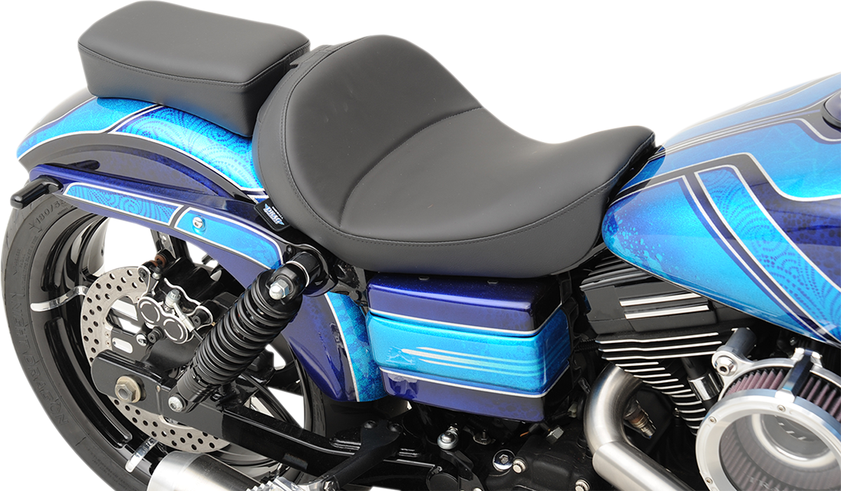 Drag Specialties Seats Solo Seat - Mild Stitched - Driver's Backrest - FXD/FLD '06-'17