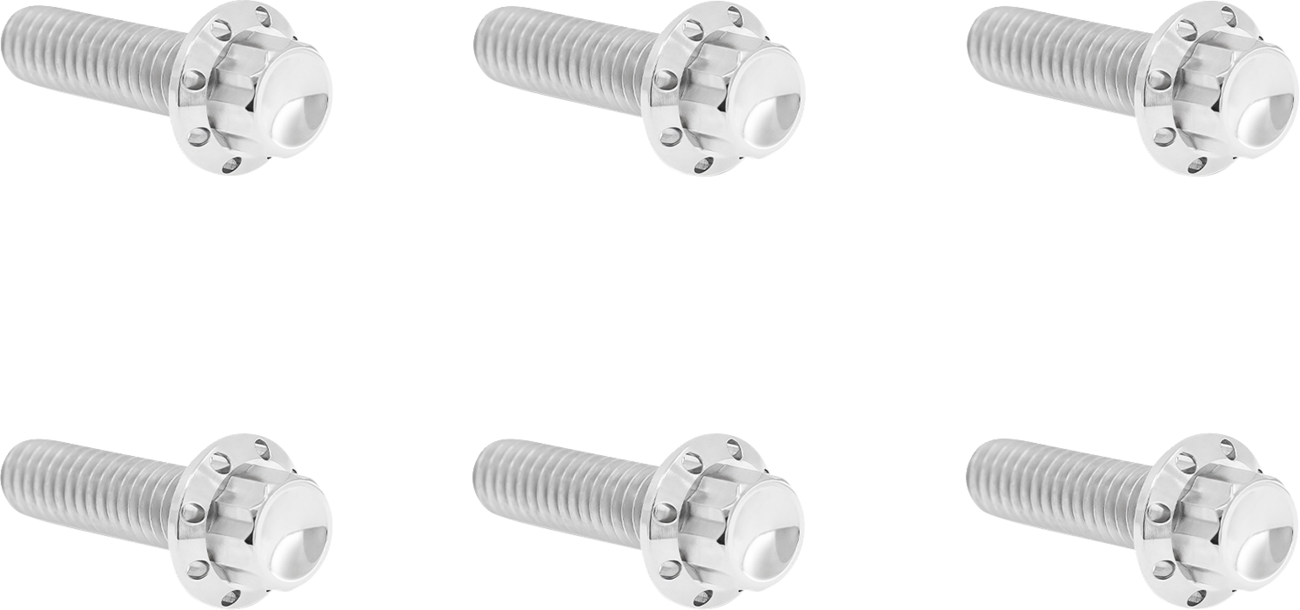 Arlen NESS Bolt Kit - Transmission Top Cover - 12-Point - Titanium - Polished