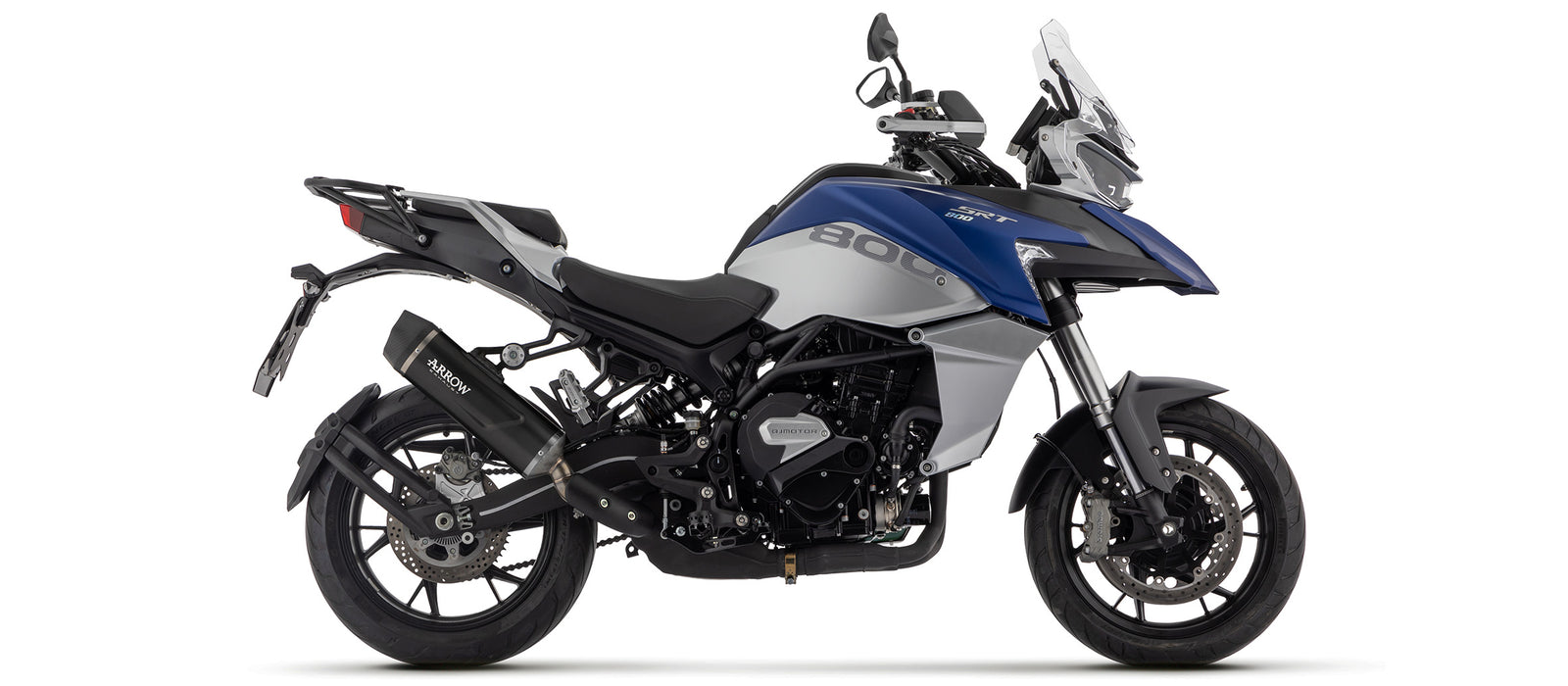 72650AKN Indy Race Evo Aluminium Dark Slip On With Carbon End Cap