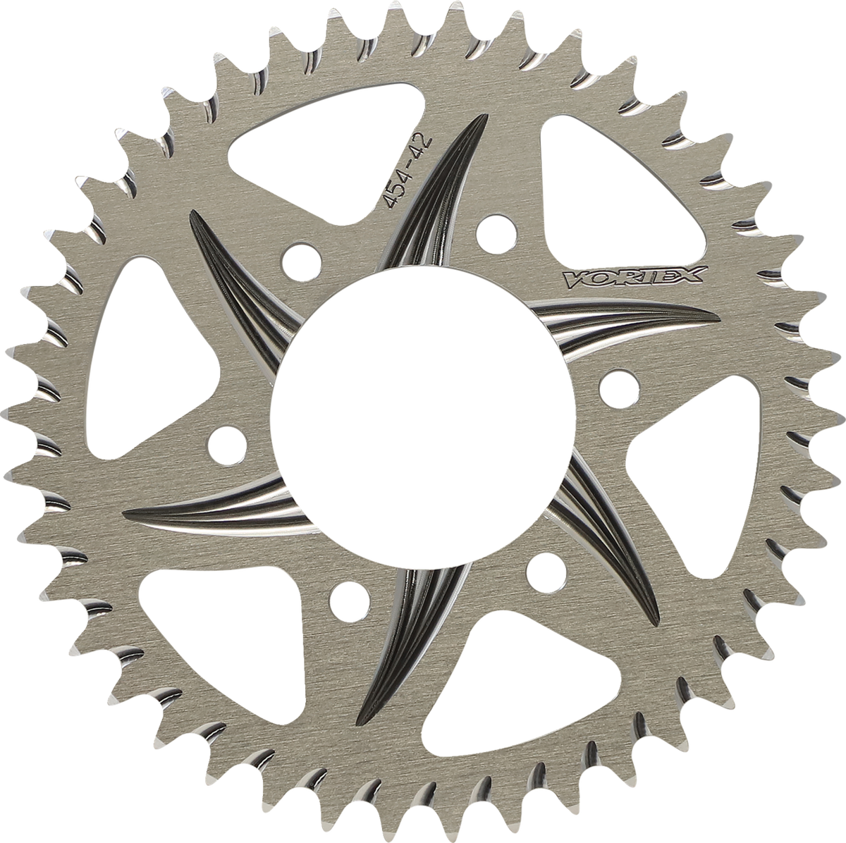 Vortex Rear Sprocket - Aluminum - 44 Tooth - Silver - Kawasaki